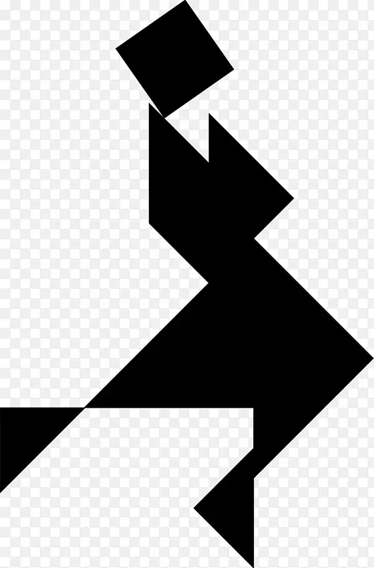 角字体-几何人