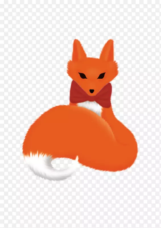 胡须红狐猫鼻子卡通猫
