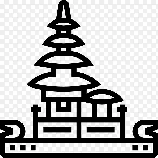 普拉乌伦达努巴拉丹巴厘岛庙宇紫癜乌伦达努巴图尔印度教庙宇剪贴画-大阪城堡