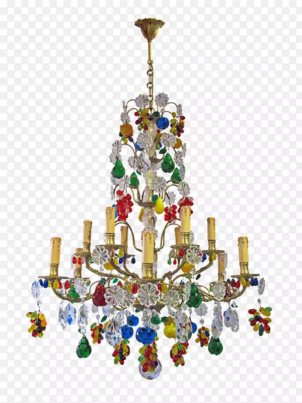 圣诞树装饰-水晶吊灯