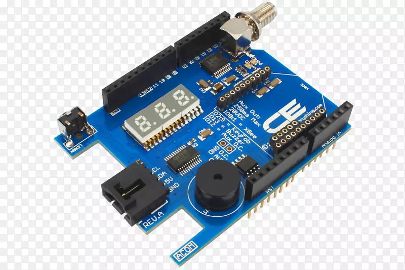 微控制器Arduino领导显示i 2 c 7段显示蜂鸣器