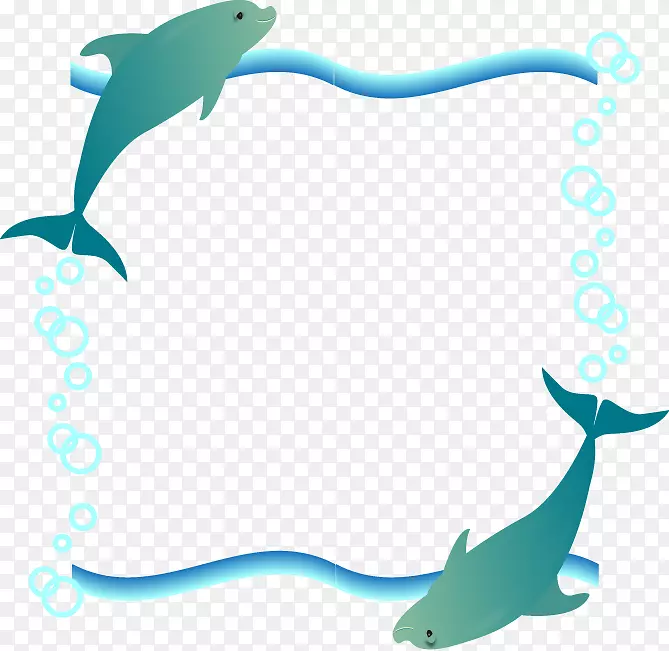图库溪海豚剪贴画-海豚