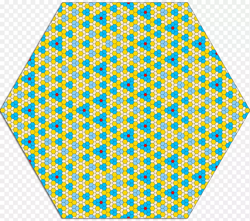 直线点-金色六角形
