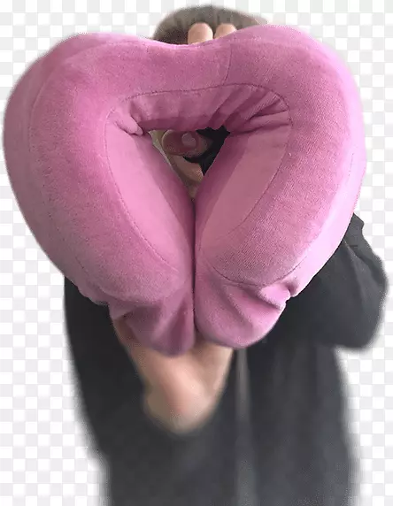 粉红色mrtv-拿着一个枕头