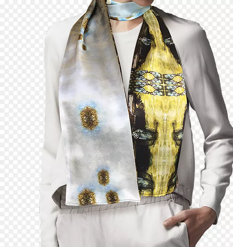 诺南服饰的围巾披肩-水族花