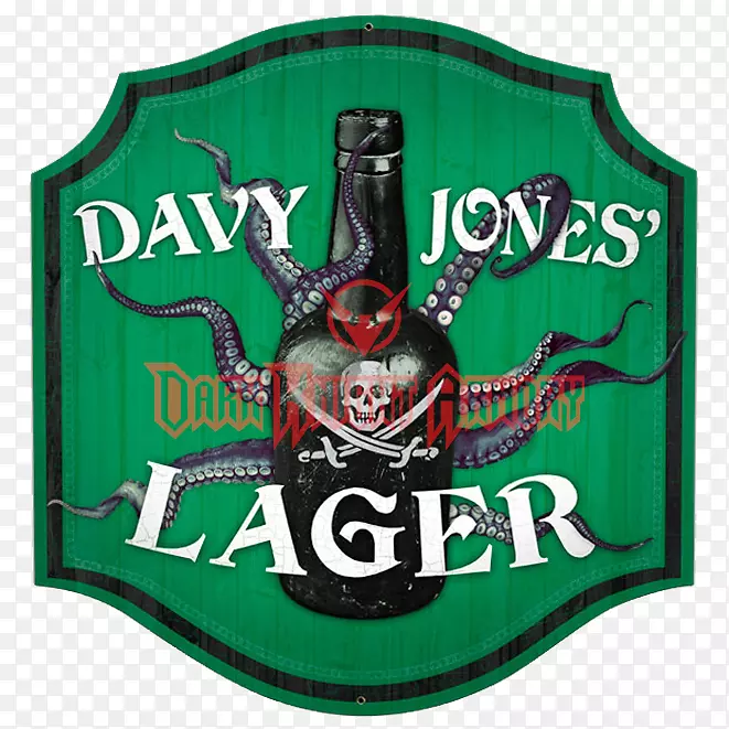 金属酒类标签标志t恤-Davy Jones
