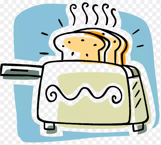 烤面包机烤箱夹艺术早餐俱乐部
