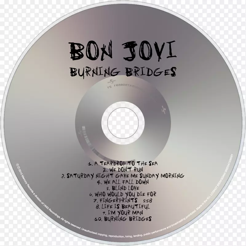 光盘烧录桥100，000，000旁乔维风扇不可能是错误的专辑-邦乔维