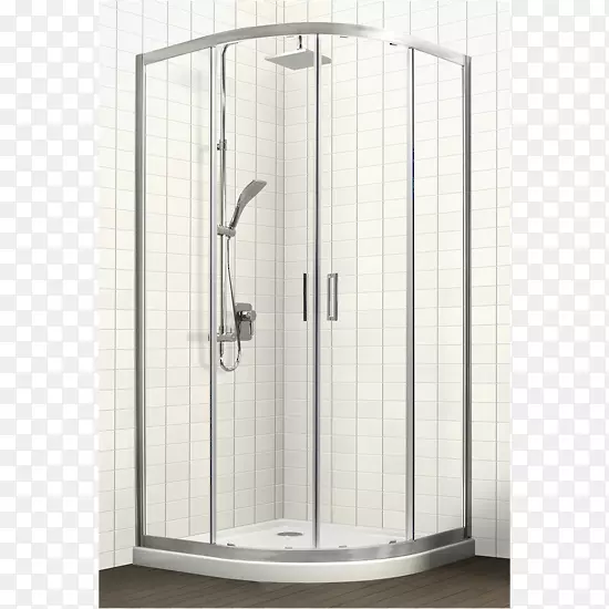淋浴浴室瓷砖推拉门管道-淋浴