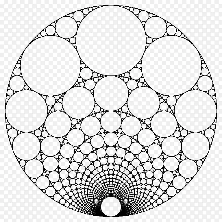 阿波罗垫片分形艺术圈数学圆