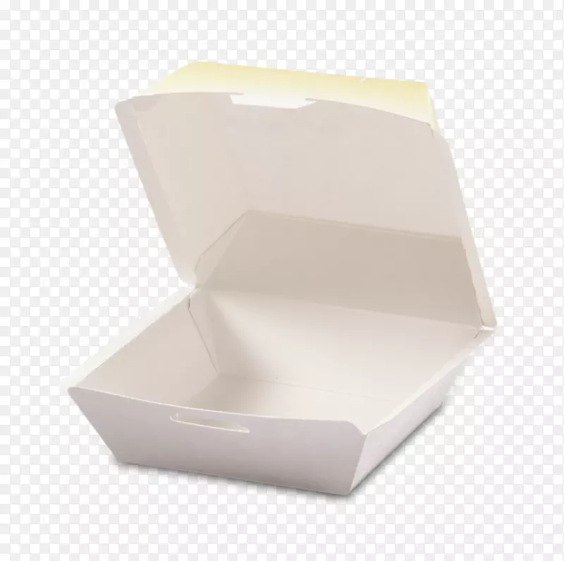 纸箱蛤蜊汉堡包包装和标签-盒
