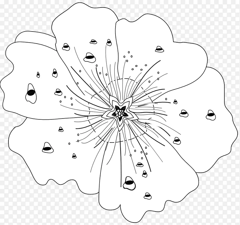 花卉设计/m/02csf绘画艺术叶花黑色