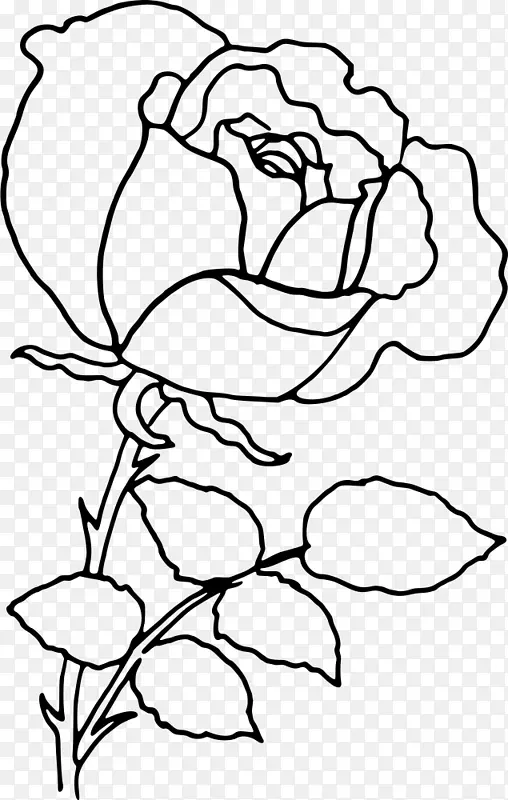 玫瑰绘图电脑图标剪贴画-玫瑰