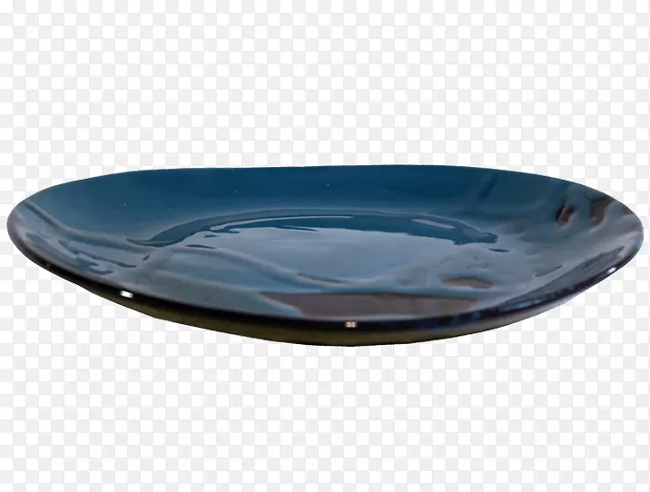 肥皂碟子和碟子玻璃钴蓝椭圆形玻璃