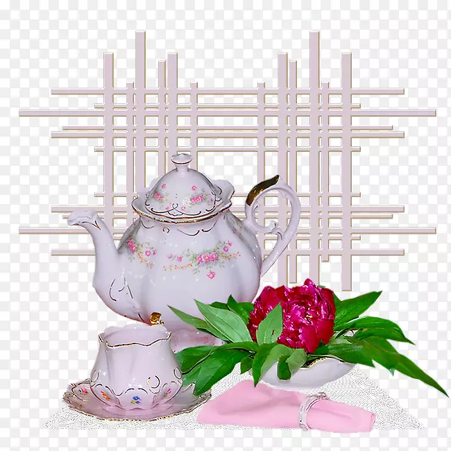 茶壶餐具瓷花瓶茶