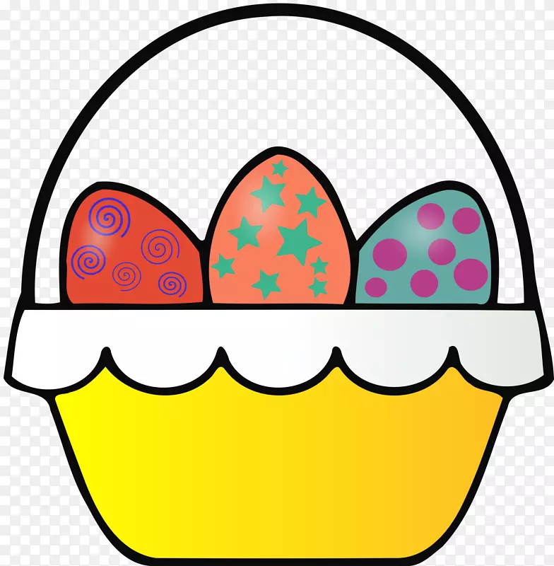 复活节篮子复活节彩蛋夹艺术-复活节彩蛋篮
