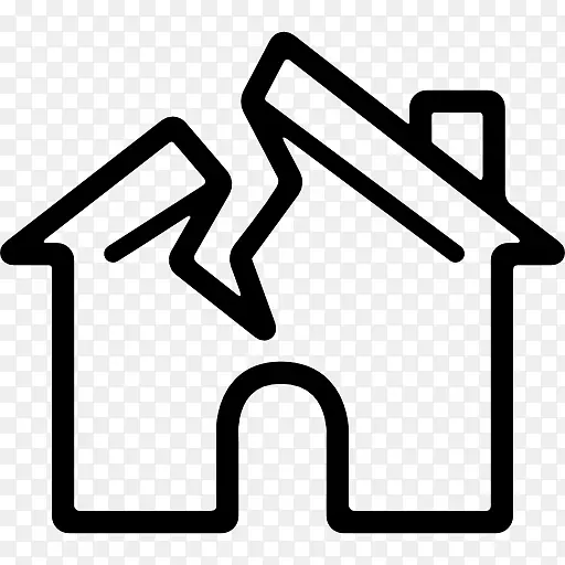 家用电脑图标屋顶建筑房屋检查-房屋