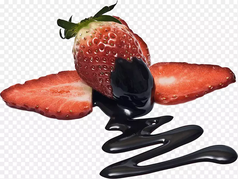 草莓巧克力喷泉食品比利时巧克力-草莓