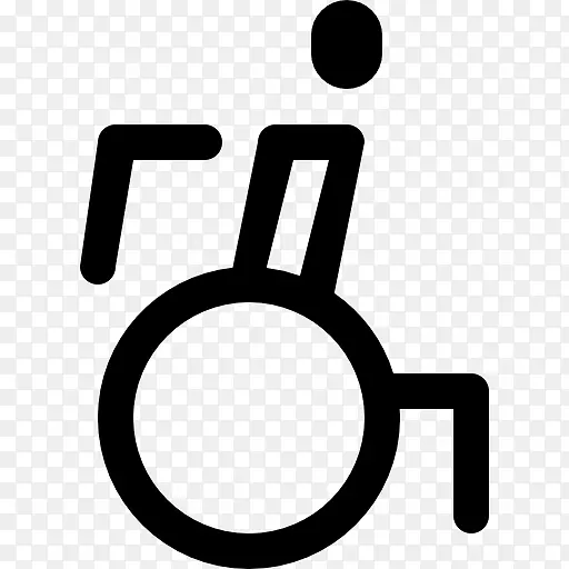 残疾轮椅电脑图示-轮椅