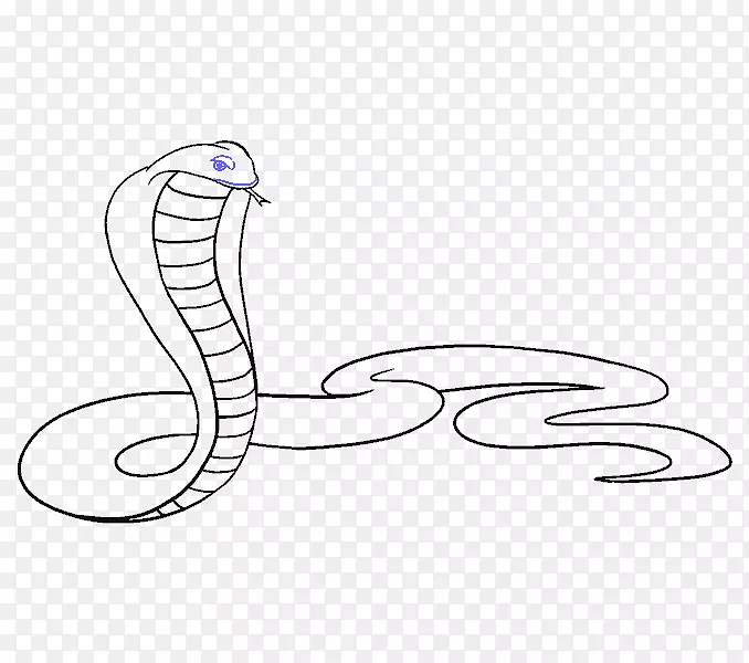 眼镜王蛇画夹艺术-蛇