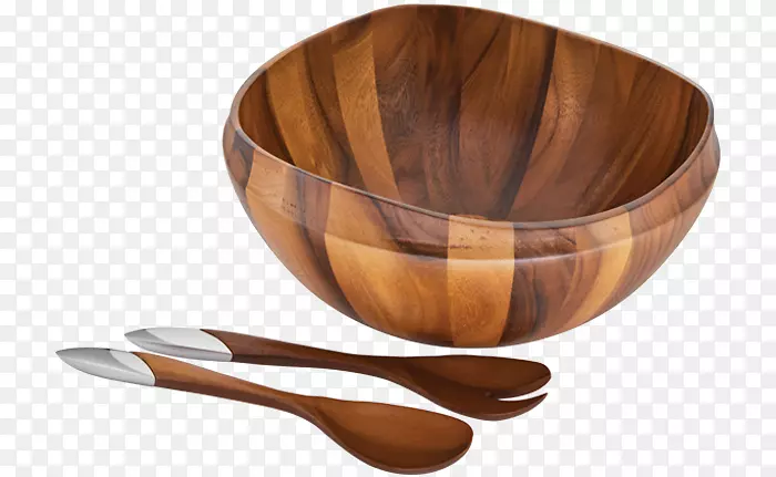 碗木金属餐具厨房.木制碗