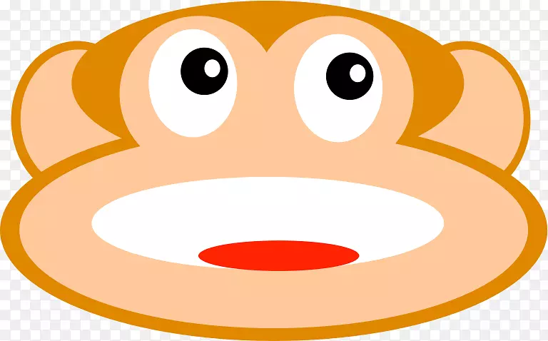 笑脸线文字短信鼻子夹艺术猴子插图