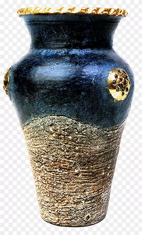 花瓶陶瓷陶器钴蓝花瓶