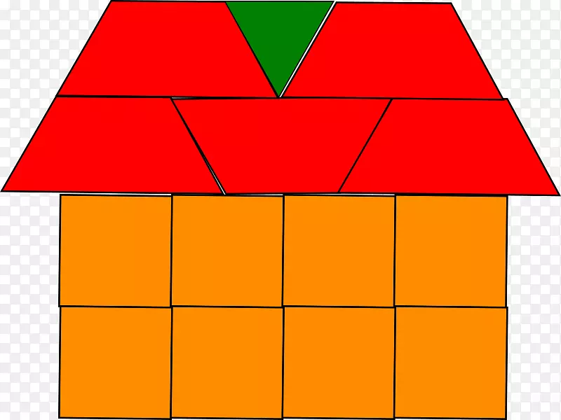 几何形状的房屋剪贴画.卡萨