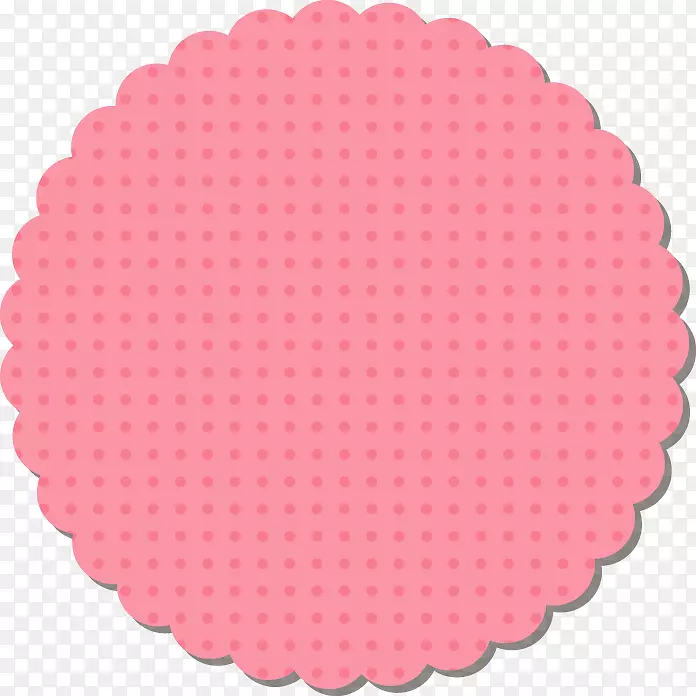 圆圈粉红色m点位置垫-4周年纪念