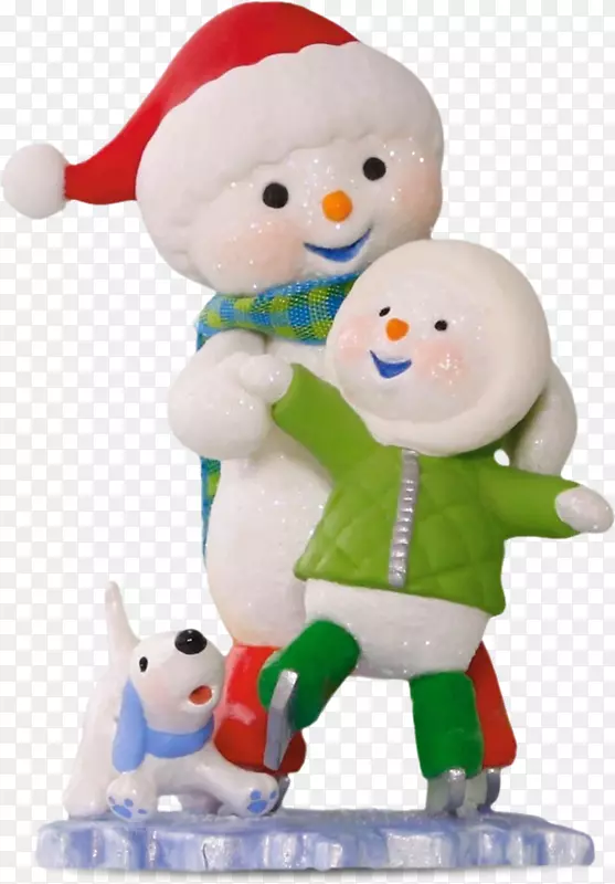 圣诞装饰标志卡雪人圣诞装饰品-堆雪人