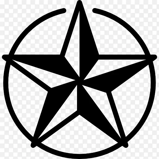 航海明星水手纹身海图贴花圆圈星