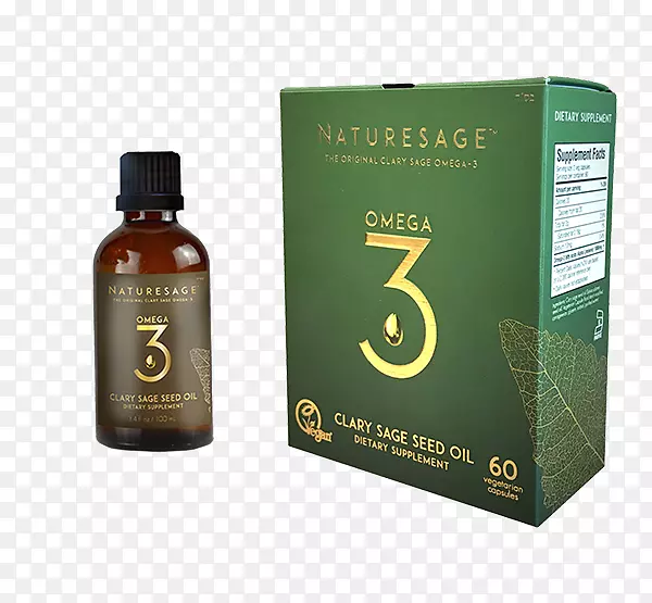 天然Clary酸gras omega-3膳食补充剂籽油.麻雀鼠尾草