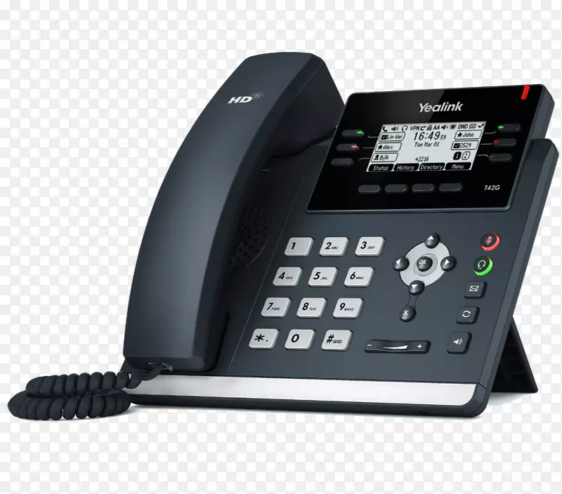 VoIP电话会话启动协议yalink SIP-t42g电话宽带音频-voip