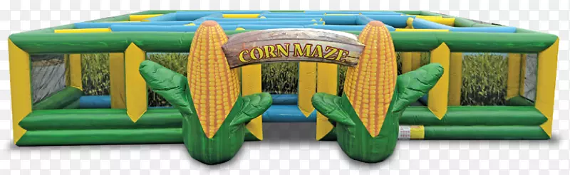 充气玉米迷宫上的玉米芯-充气游戏