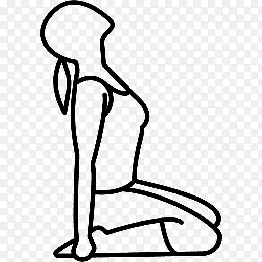 瑜伽电脑偶像膝盖女人剪贴画怀孕瑜伽