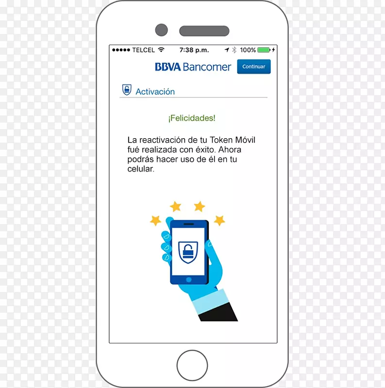 智能手机BBVA Bancomer安全令牌银行毕尔巴鄂Vizcaya阿根廷手持设备-智能手机