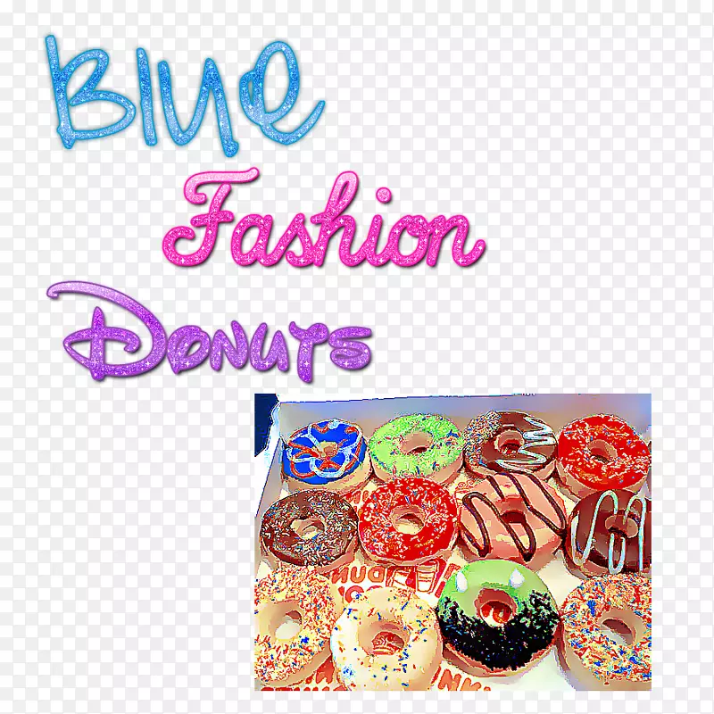 甜甜圈食谱蓝色零食博客-蓝色甜甜圈