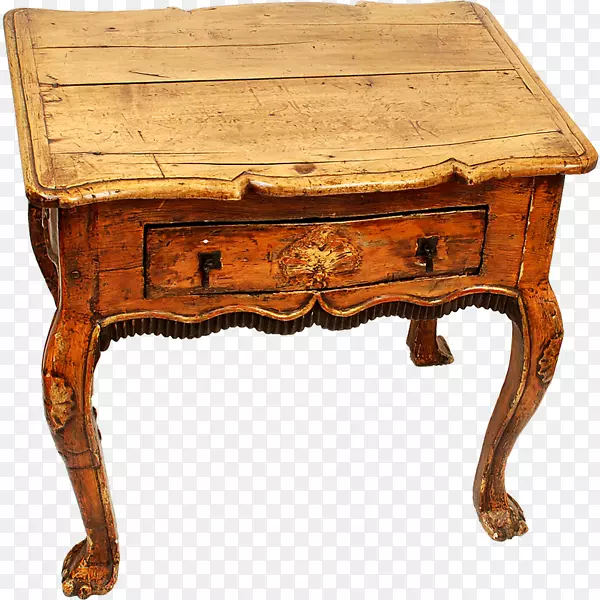 桌木染色桌古董手绘椰子