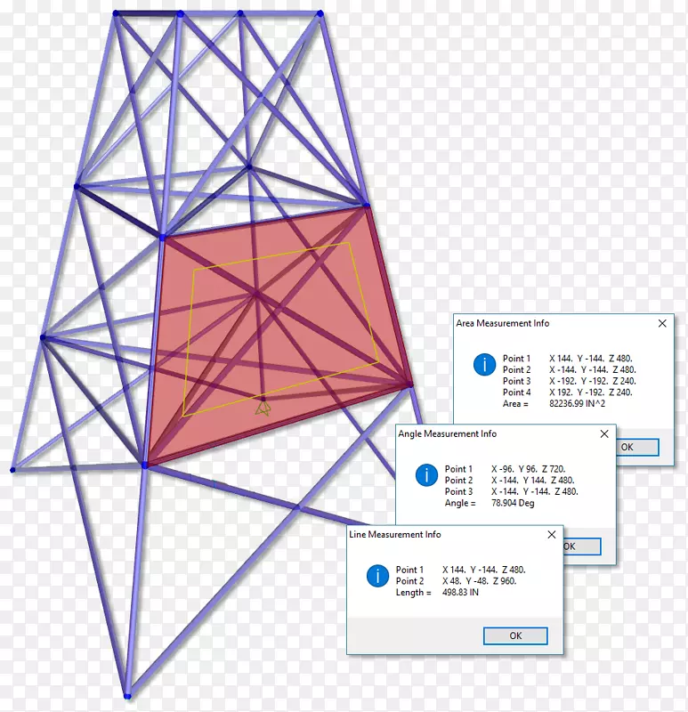 三角形计算机和结构测点工具