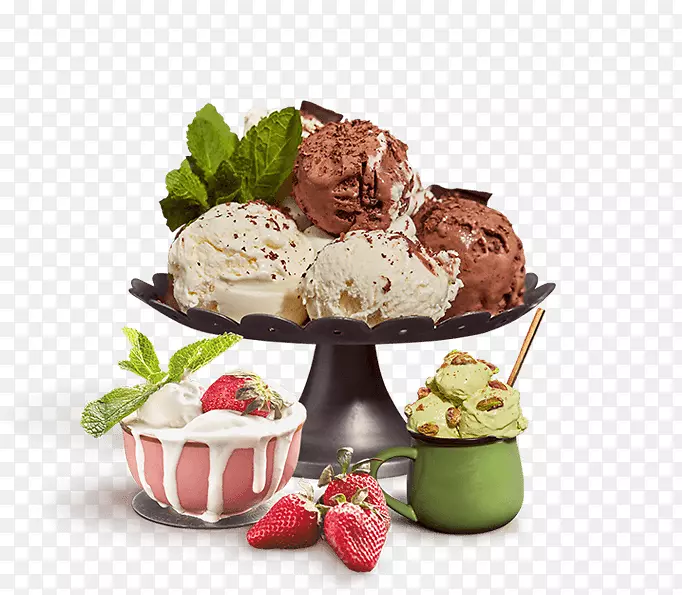 圣代亚美尼亚食品冰淇淋菜肴-冰淇淋