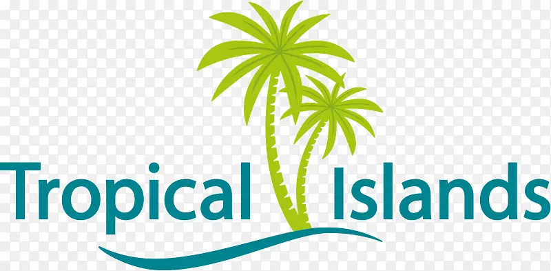 热带岛屿度假胜地剪影岛游乐园度假岛屿-热带岛屿
