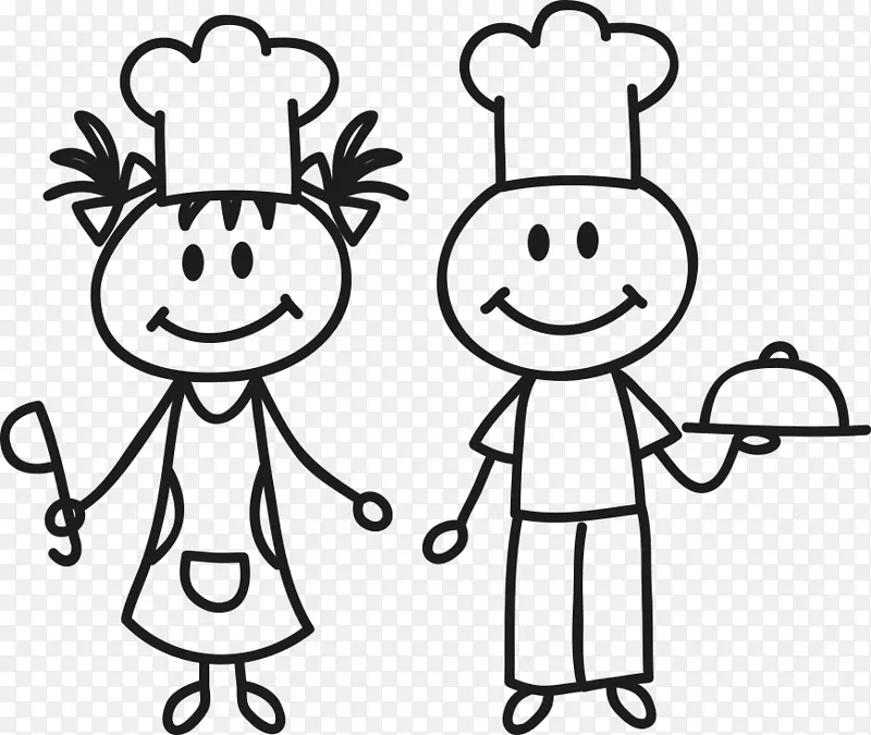 绘画卡通-小厨师