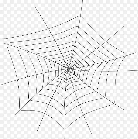 蜘蛛网AutoCAD DXF剪贴画-蜘蛛