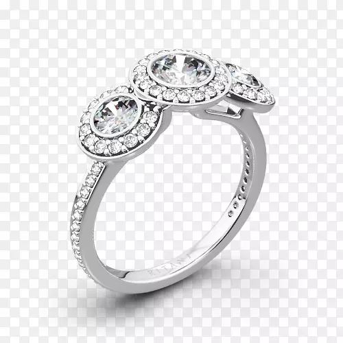 婚戒订婚戒指贝泽尔银戒指