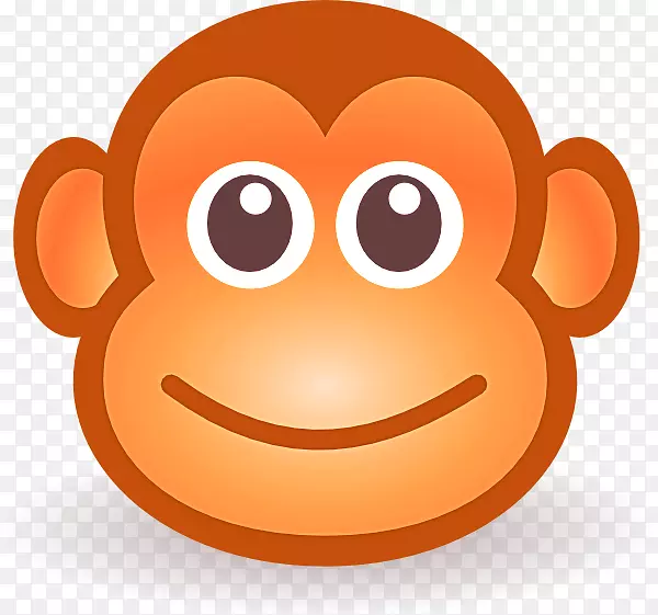 猿类卡通猴子绘画剪辑艺术-猴子