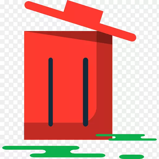 红色垃圾箱和废纸篮-坎达