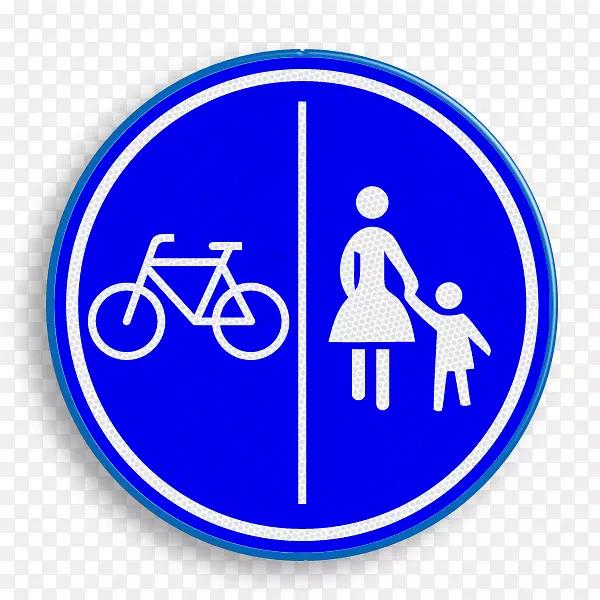 电动自行车交通标志自行车车道-自行车