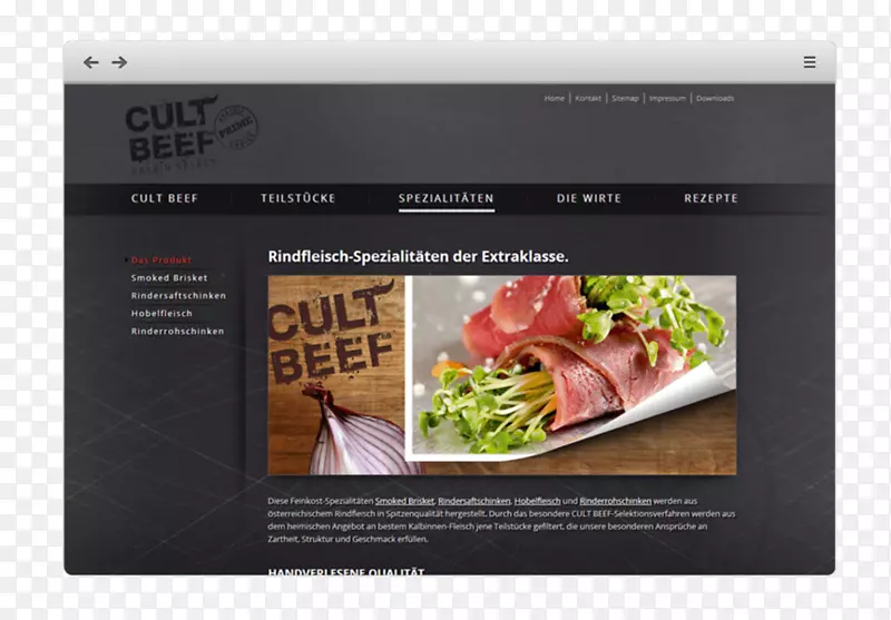 展示广告食谱-网站模拟