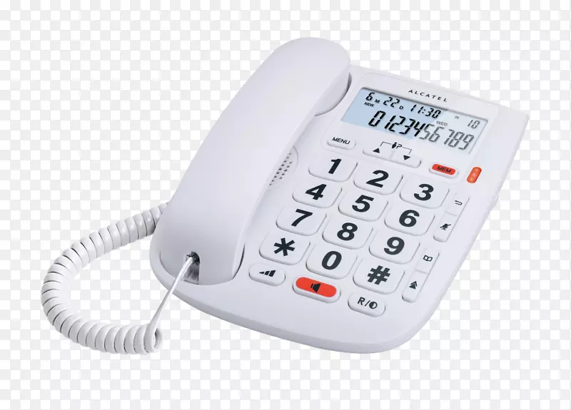 老年Alcatel移动固定电话，Alcatel t max 20白色电话之家和商务电话-tmax