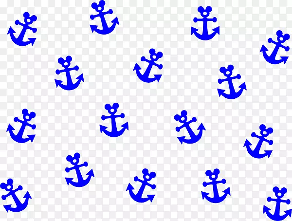 海军蓝色锚夹艺术-锚